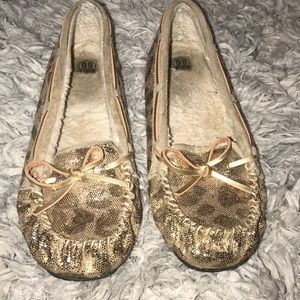 Sparkly cheetah print shoes